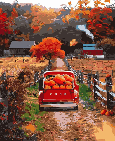 Autumn Harvest - Vinci™ Paint-By-Number Kit