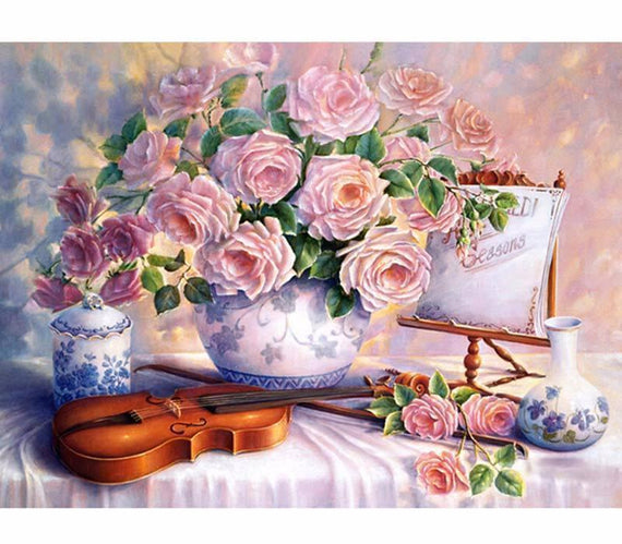 Serenade With Flowers Vinci™ Paint-By-Number Kit