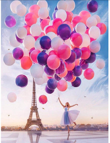 Balloons in Paris - Vinci Paint-By-Number Kit