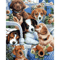 Cute Puppies - Vinci Paint-By-Number Kit