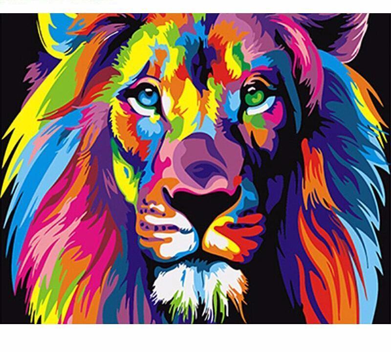 Colorful Lion Vinci™ Paint-By-Number Kit