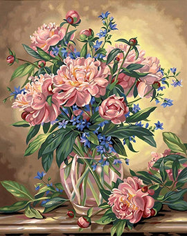 Peony Floral - Vinci Paint-By-Number Kit