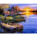 Riverside Sunset - Vinci Paint-By-Number Kit